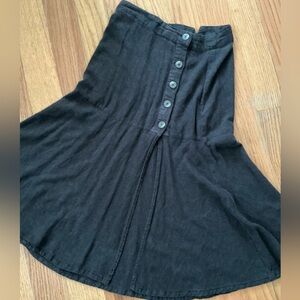 Free People Linen button up skirt